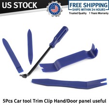 Car Trim Removal 5pcs Tool Set Hand Tools Pry Bar Panel Door Interior Clip Kit