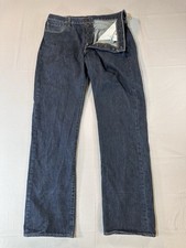 Levi's 501 Jeans Mens 36x34 Blue Straight Button Fly Denim