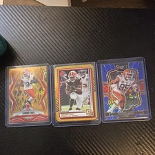 Low numbered! Panini NFL Card Lot 3 - Jerome Ford, Myles Garrett Browns lot 