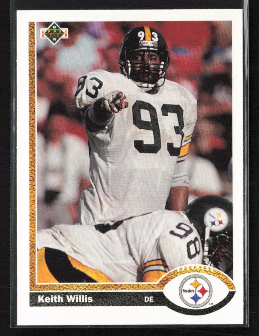 Keith Willis 1991 Upper Deck #413 Pittsburgh Steelers