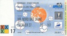 TICKET: WORLD CUP 1998 FRANCE - Scotland v Norway (@ Bordeaux) MATCH 17
