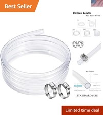 25 ft Clear Vinyl Hose, Chemical Resistant, 5/8" ID, Non-Toxic Lightweight