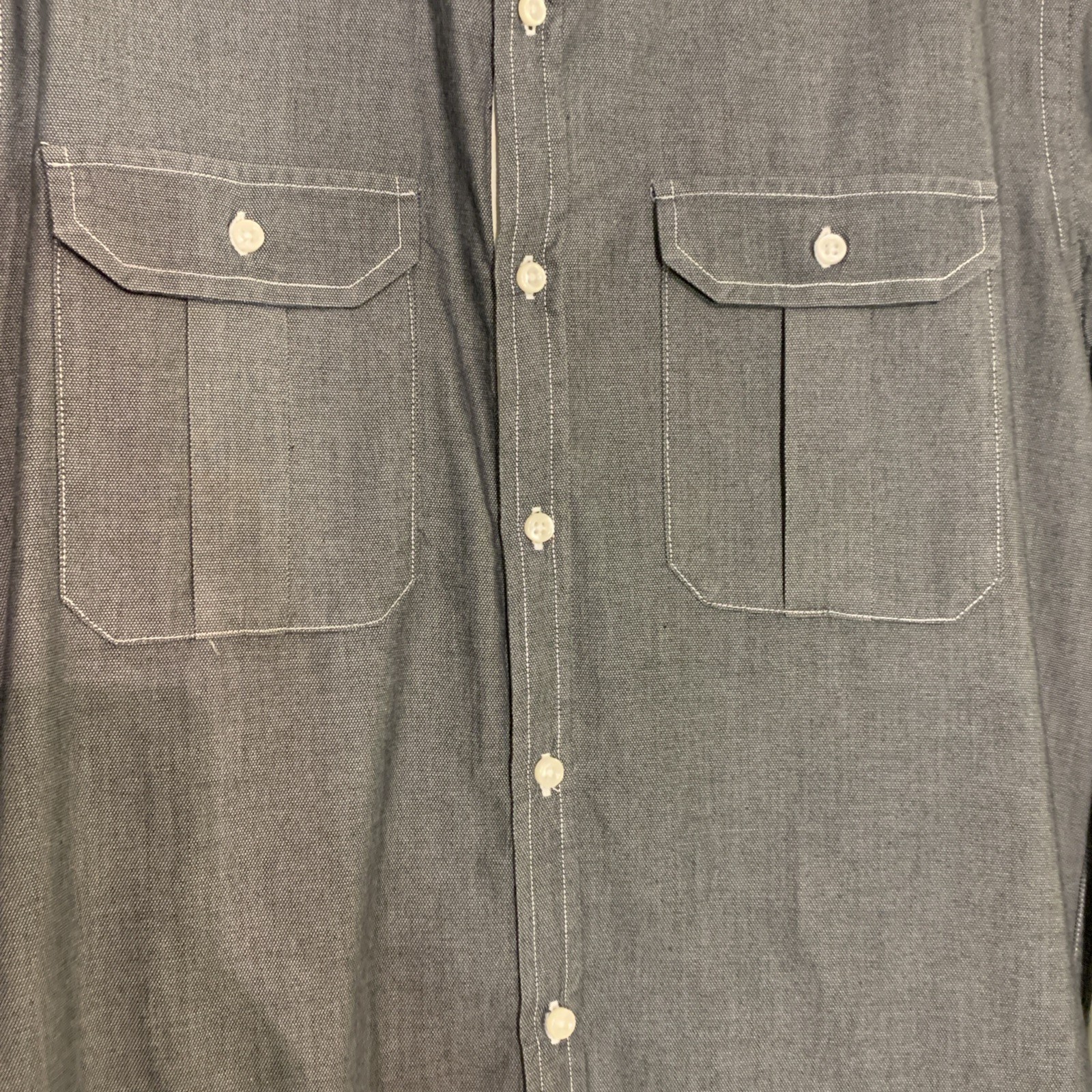 Zara Man  Basic Collarless Men’s Button Up Casual… - image 2