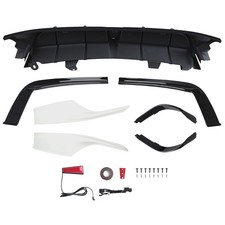 Rear Bumper Diffuserapron Spats Splitter For Honda Accord 2018-2022 Black White Rear Bumper Diffuserapron Spats Splitter For Honda Accord 2018-2022 Black White