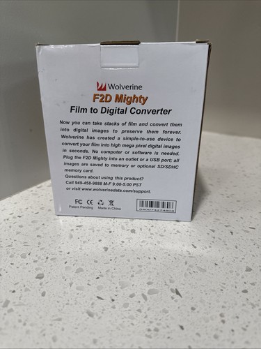 Wolverine F2D Mighty 20MP Film to Digital Converter Slides Negatives - WORKS! - Bild 9 von 10