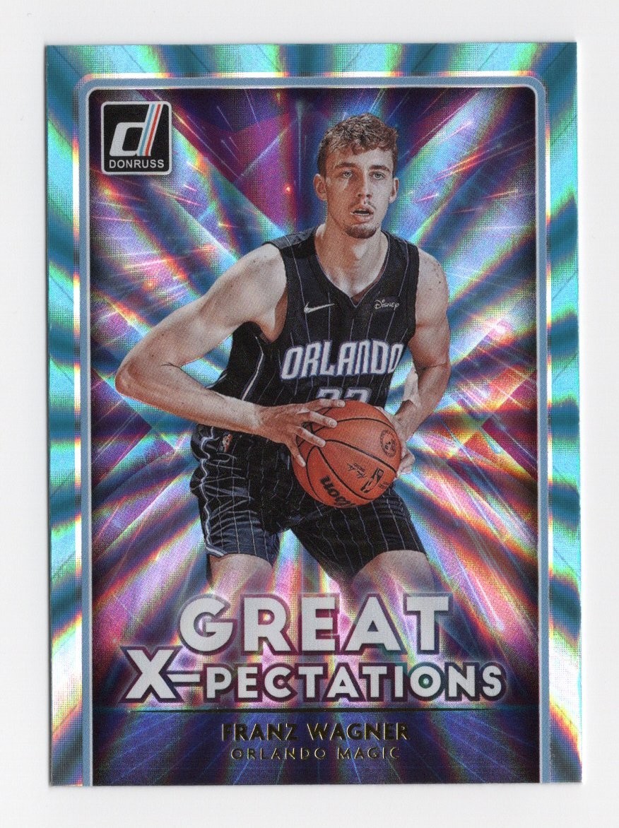 Franz Wagner 2021-22 Donruss Great X-Pectations #12 Holo Teal Laser Magic NM