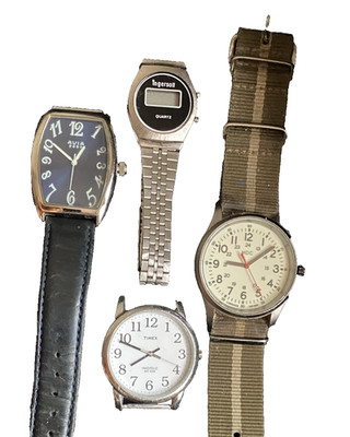 UHRENPAKET Timex Indiglo Easy Reader Avia 2000 Infantry MDC Ingersoll LCD