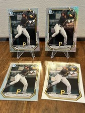 Edward Florentino Bowman 26 Lot Of 4! 2 Chrome Mojo + Chrome & Paper Base! PIT