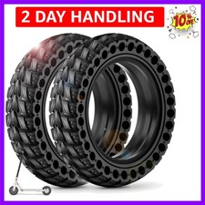 2PCS Upgrade 50/75-6.1 Electric Scooter Solid Tires, 8.5x2.0 Tires Tubeless f...