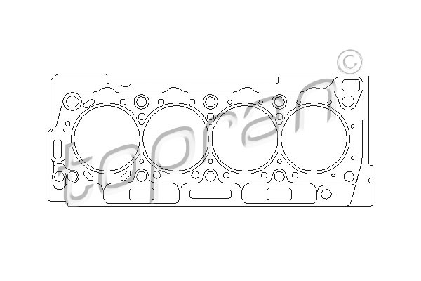Topran Zylinderkopfdichtung FüR Peugeot 206 CC 1.6 16V 307 CitroëN Berlingo-image