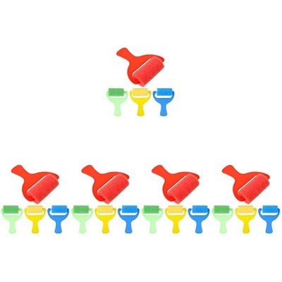 5 Pack Farbschwämme Kindwr Farbroller Zum Basteln Schwammpinsel Für Kinder