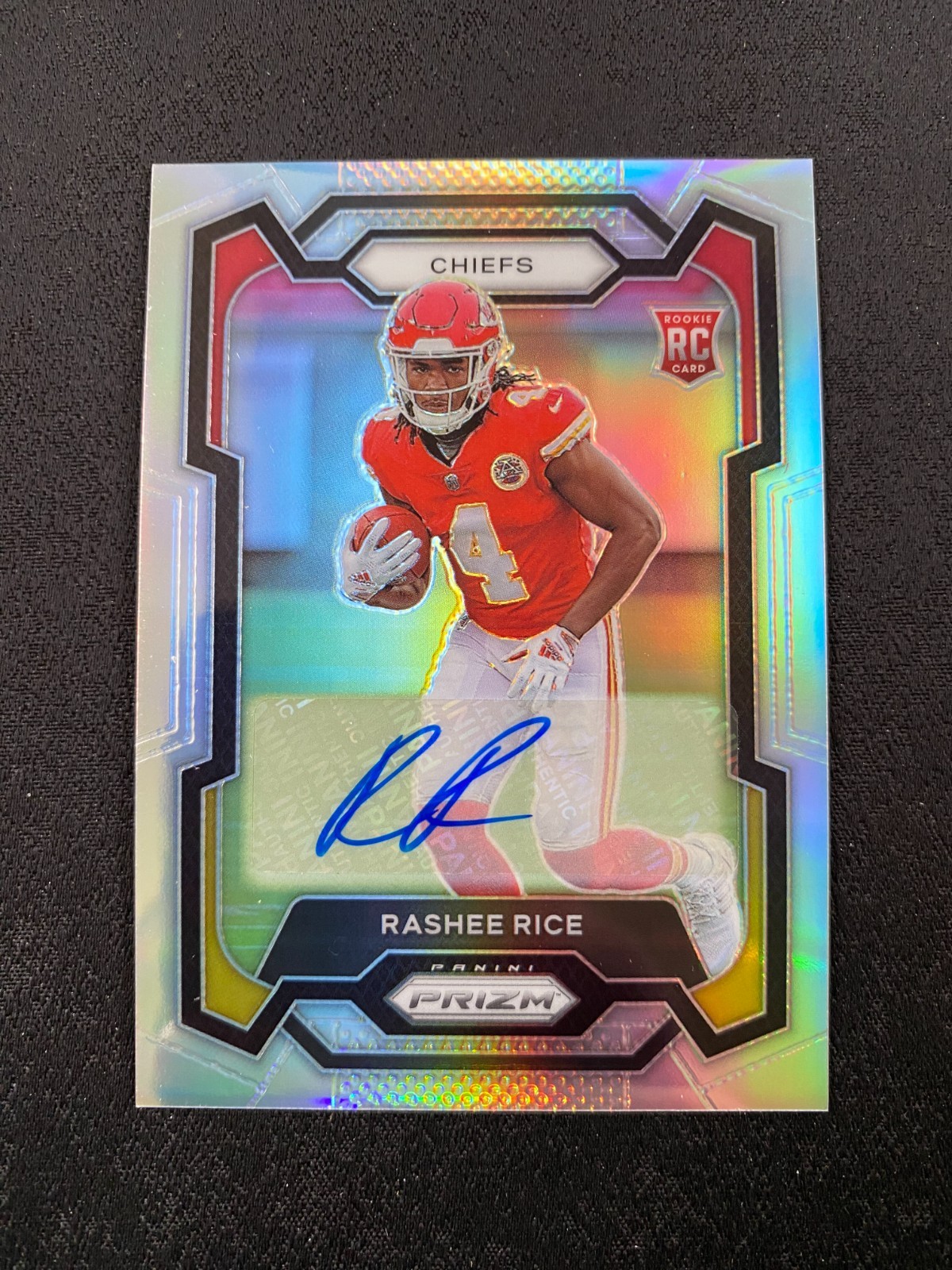 2023 Prizm Rashee Rice Auto RC Silver Rookie #350 Chiefs C601