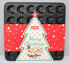 Zenker Backblech Vanillekipferl Backform 30 Kipferl Backen 32 x 30 cm Ofenblech