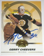 GERRY CHEEVERS SIGNED 23-24 UD BOSTON BRUINS CENTENNIAL SET CARD AUTOGRAPH!!