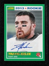 2013 Score 2013 Rookie Signatures Travis Kelce #431 Auto 0c3