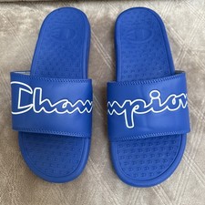 Champion Super Slide Sandals Blue Slides Men  s Size 8M EUC