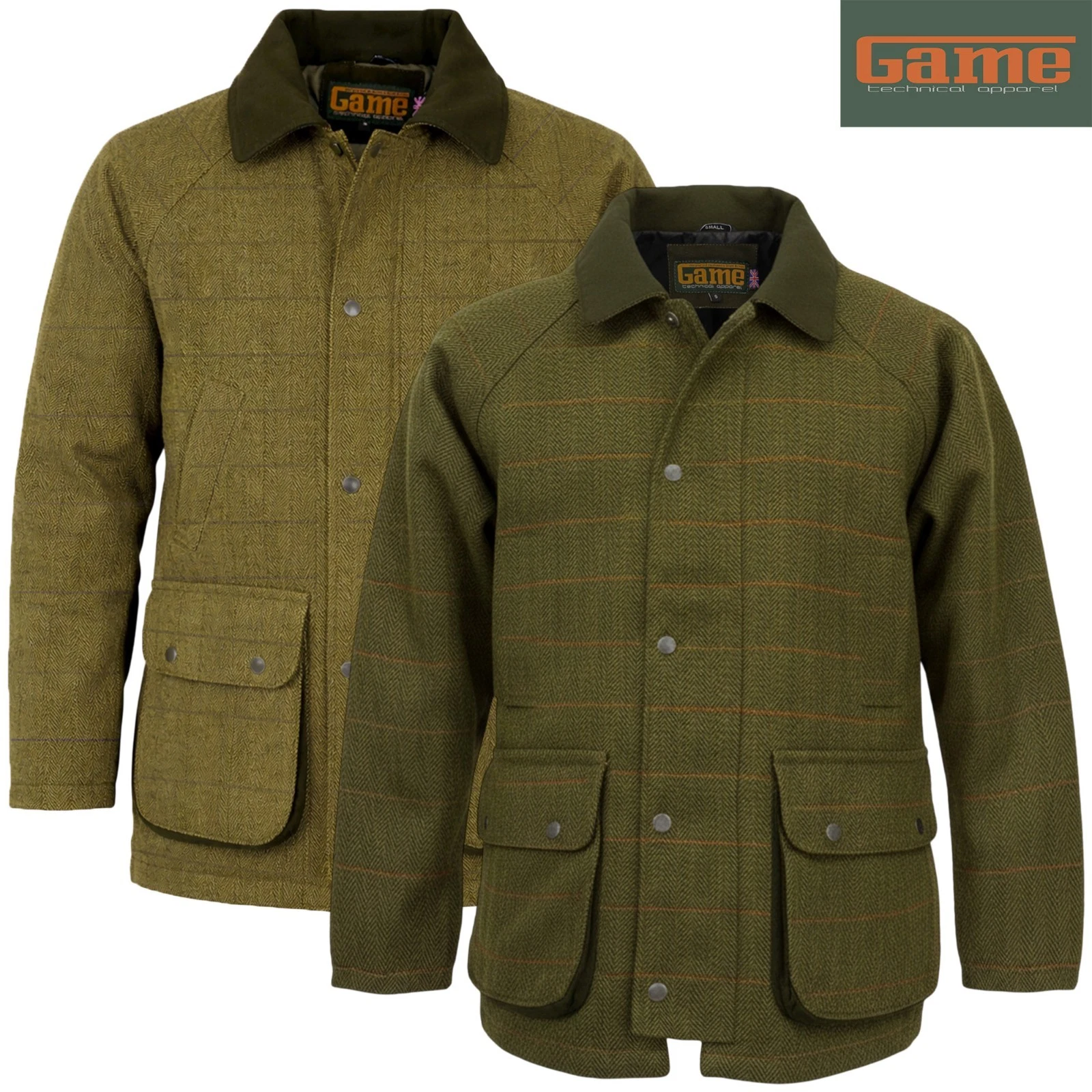 Game Mens Derby Tweed Jacket | Waterproof Shooting Coat | Ascot