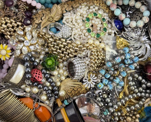 12 Pounds Vintage To Now Jewelry Junk Craft Lot Many Wearable