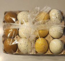 Foam Easter Eggs Centerpiece, Multicolor, Traditional Seasonal Decor, Pack of 12