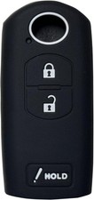 Key Fob Case for Mazda CX-3 CX-5 CX-7 CX-9 2010-2020, 3-Button Re Model: Black