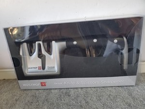WÜSTHOF Classic Ikon Knife & Scissors Sharpener 2-Stage Model #2909 - FREE SHIP!