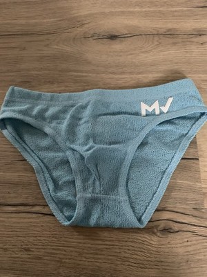 Modus Vivendi Natural Plain Knit Brief S   Light Blue | Designer Underwear