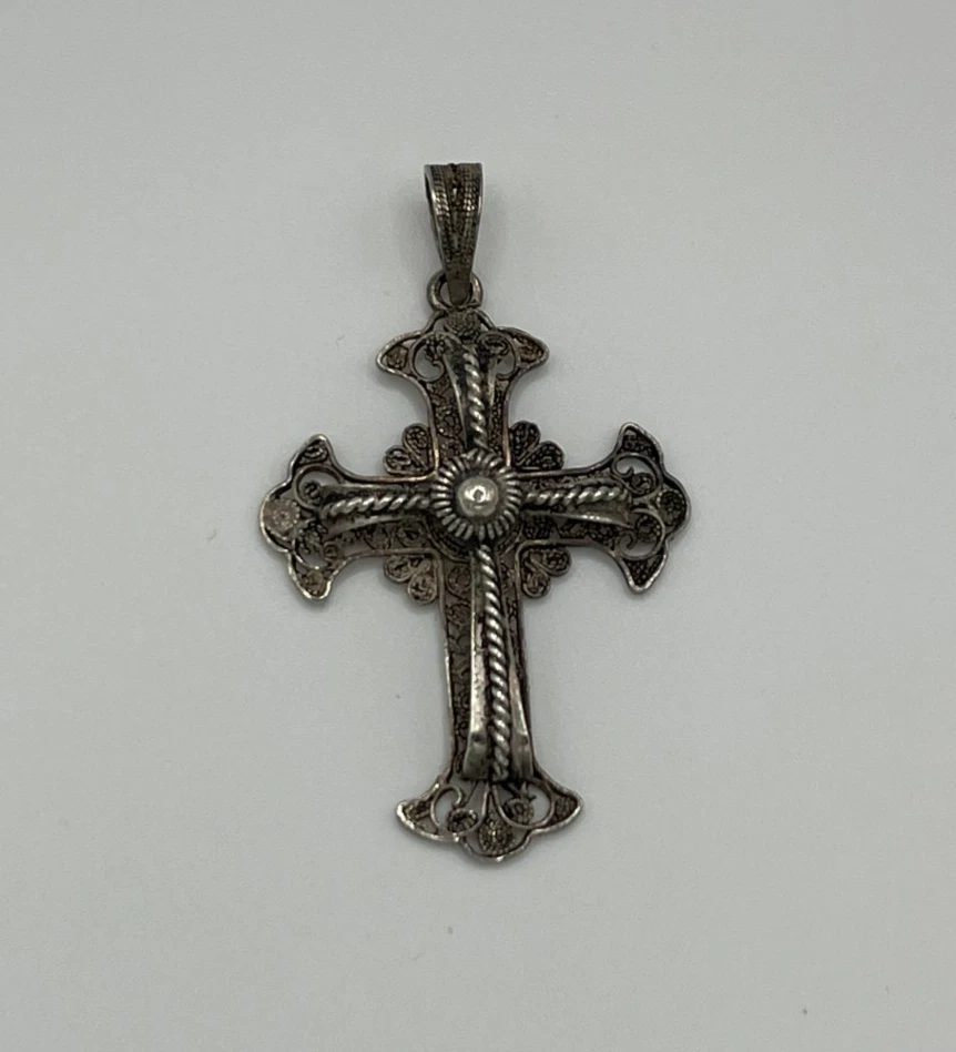 antique sterling crucifix products for sale | eBay