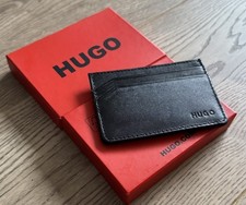 Brand New Hugo Boss Credit Cardholder Wallet Black Leather