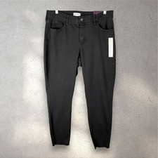 Ava  Viv Black Mid-Rise Skinny Womens Size 17 Stretch Denim NWT Minimalist Chic