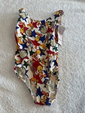 Vintage NWT Looney Tunes Harrison Hard Body Leotard Dance Sz L
