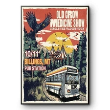 Old Crow Medicine Show Circle The Wagons Tour October 2025 Poster