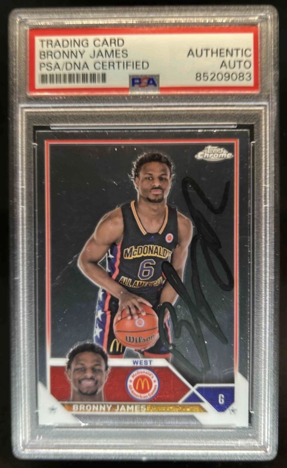 Trading Card Bronny James IP Autograph Auto PSA DNA Authentic Auto Lakers LeBron