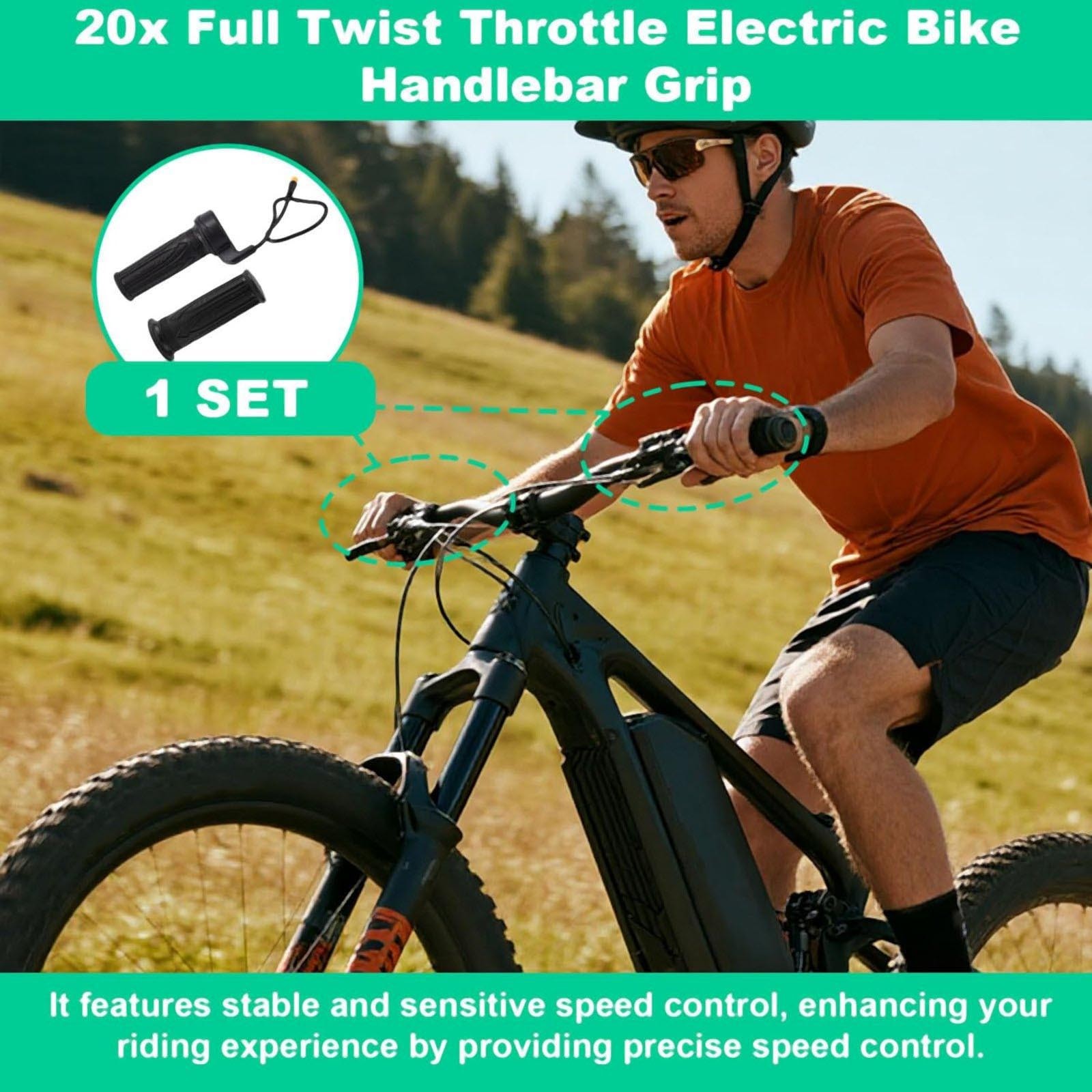 For Ebike Waterproof Full Twist Throttle Hand Grip Brand New Maintenance Part