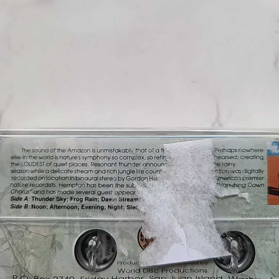 South America Amazon Rain Forest NEW Cassette Tape Quiet Places Collection  - Image 3 of 4