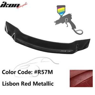 Fits 13-15 Honda Civic 9th Gen R Style Trunk Spoiler ABS Painted #R57M Red