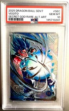 2025 Dragon Ball Vegito SECRET GOD RARE Parallel Foil - PSA 10 Gem Mint