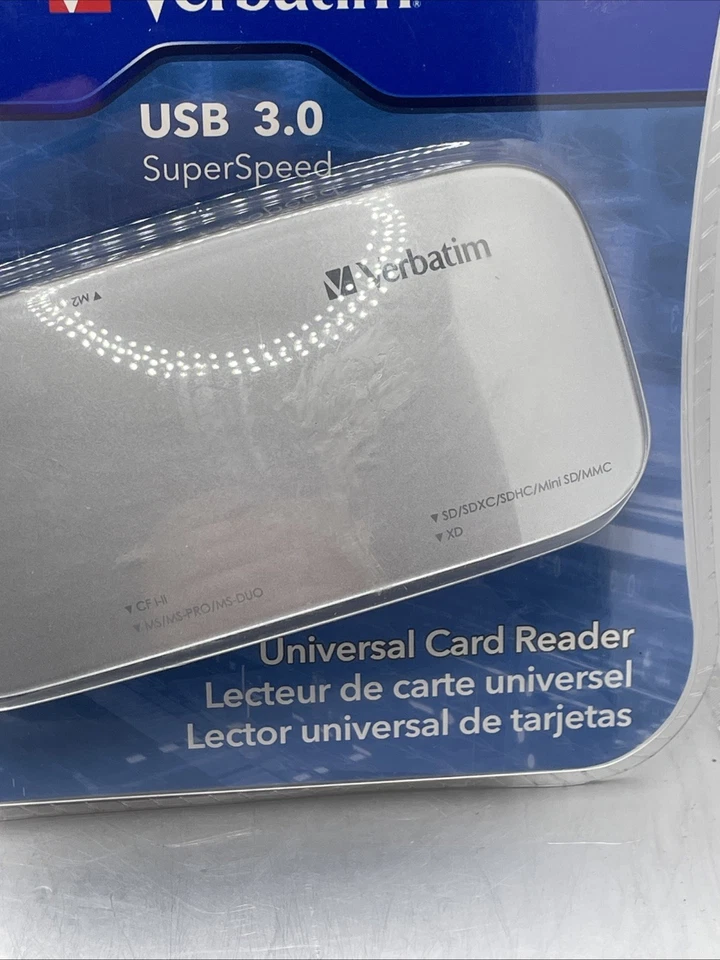 Verbatim 97706 USB 3.0 ( USB 2.0 Compatible) Universal Memory Card Reader - Image 3 of 3