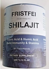 Shilajit Pure Himalayan Dulcimer Acid & Humic Acid 85+Trace Minerals 60g - New