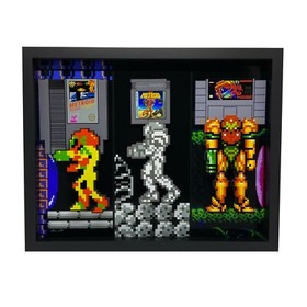 Metroid Super Nintendo Game Boy 3D Pop Art Video Game 8 16 Bit NES Print Gamer