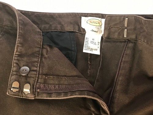 Talbots size 12 shorts Brown Stretch Zipper 5 pockets Thick Heavy Weight - Picture 6 of 9