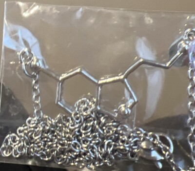 MOLECULE CHARM NECKLACE Biochemistry Biochem Pendant Serotonin