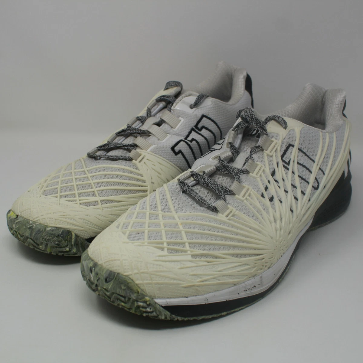 Wilson Mens Kaos 2.0 SFT Court Tennis Shoe White Cream Black Size 14
