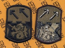 US ARMY 94th ADA Air Defense Artillery Brigade OD Green  Black uniform patch