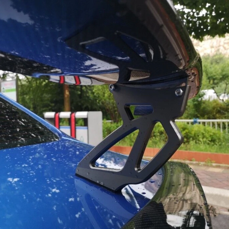 FIT FOR 20-23 CADILLAC CT4 GLOSS BLACK REAR TRUNK V-STYLE BIG SPOILER WING LIP Foto 4 de 4