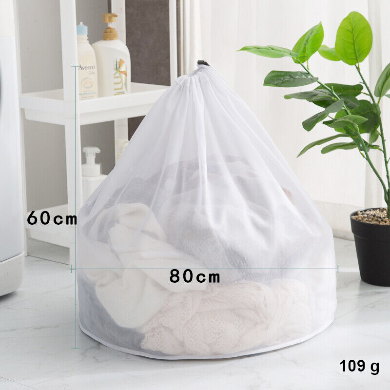 Laundry Washing Mesh Net Bag Drawstring Delicate Cloth Cleaning Clothes Lingerie