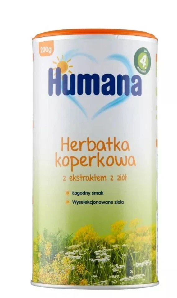 HIPP HUMANA INSTANT BABY TEA Fruit Good Night Fennel Natal Breastfeeding