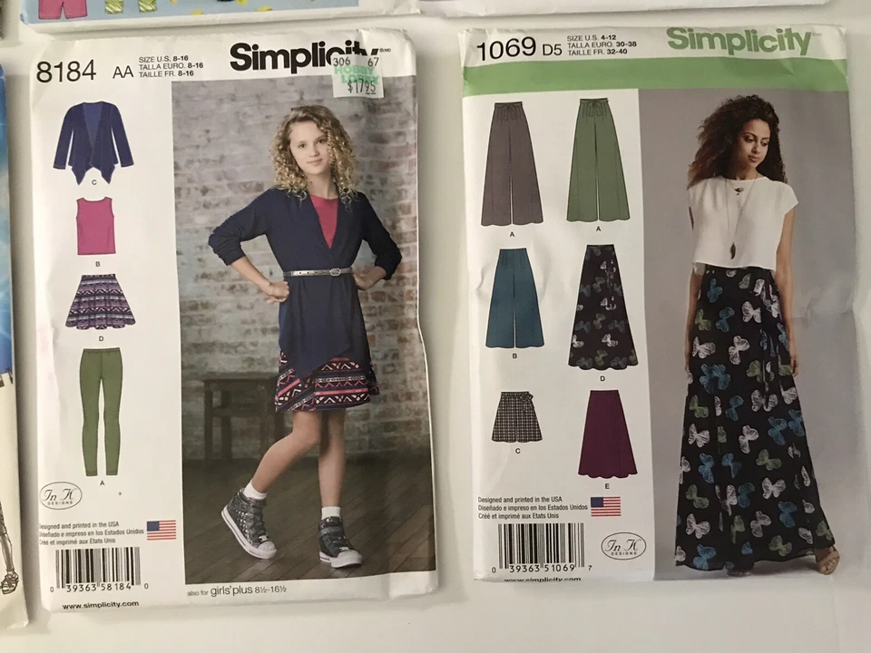 NEW 6 Girls/Misses Sewing Patterns SIMPLICITY AND MCCALLS - Image 4 of 4