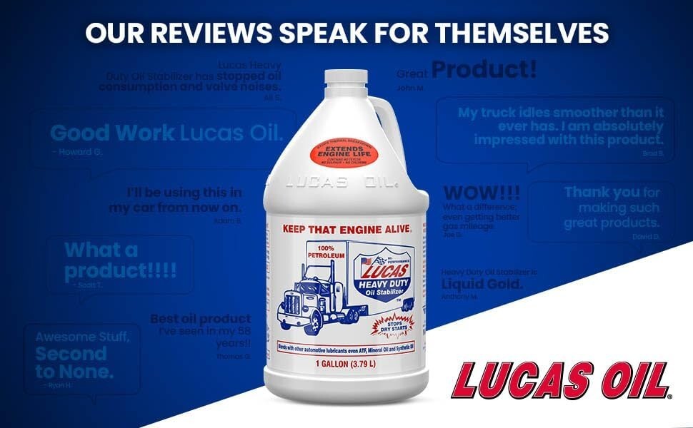 Lucas Oil 10002 Heavy Duty Oil Stabilizer, 1 Gallon, Case Of 4
