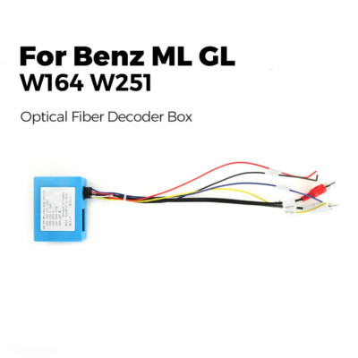 Optical Fiber Stereo Decoder Adapter for Mercedes Benz ML-Class GL R SLK Porsche