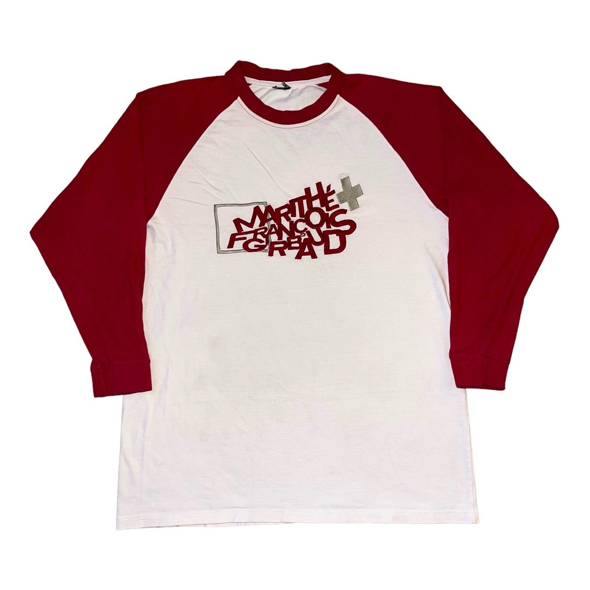 Marithe Francois Girbaud Embroidered Spell Out T Shirt Size XLarge